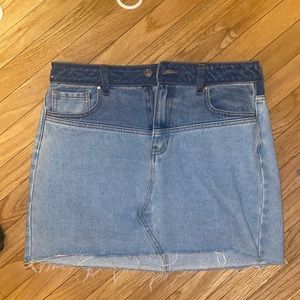 PacSun denim mini skirt